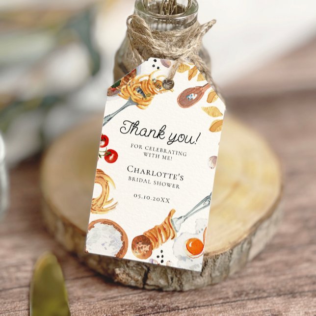 Etiqueta Para Presente That's Amore Italian Script Bridal Shower (Criador carregado)