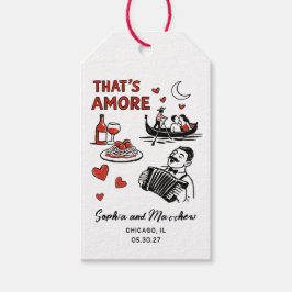 Etiqueta Para Presente That's Amore Italiano Funky Casamento Chá de Noiva