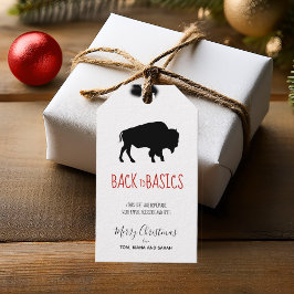 Etiqueta Para Presente The Basics Black Buffalo Xadrez Preto e Branco ID6