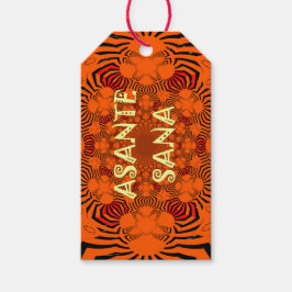 Etiqueta Para Presente The Gilded Zenith Gift Tags: African Geometric Opu