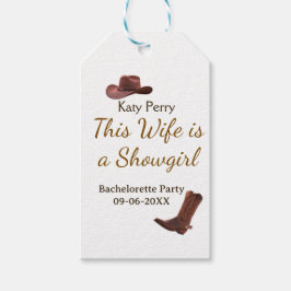 Etiqueta Para Presente This Wife is a showgirl bachelorette party name da