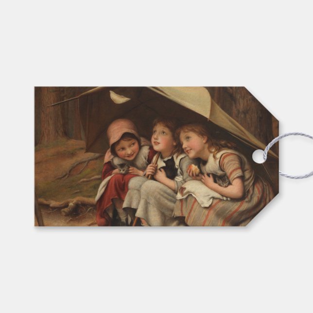 Etiqueta Para Presente Three Little Kittens (por Joseph Clark) (Frente (horizontal))