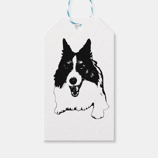 Etiqueta Para Presente Tie-On Corgi Spark (Frente)