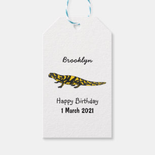 Etiqueta Para Presente Tiger salamander cartoon