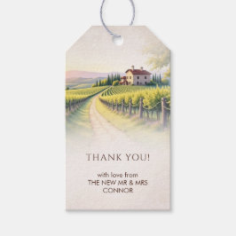 Etiqueta Para Presente Timeless Romantic Vineyard Rustic Wedding