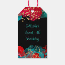 Tinta Vermelha de Álcool Doce 16 Festa de aniversá