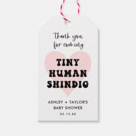 Etiqueta Para Presente Tiny Human Shindig Modern Chá de fraldas Favor