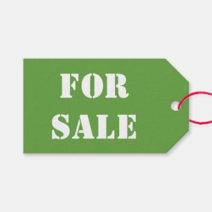 Etiqueta Para Presente Típica branca verde para venda impressa