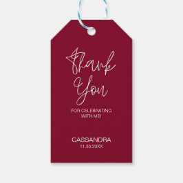 Etiqueta Para Presente Típica Moderna e Simples - Obrigado