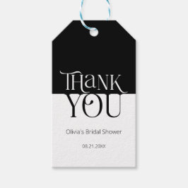 Etiqueta Para Presente Tipografia Borboleta chá de panela obrigado