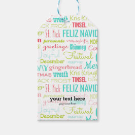 Etiqueta Para Presente Tipografia Holidays Season
