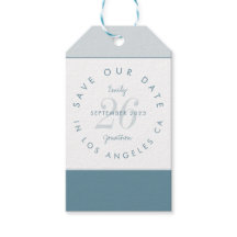 Tipografia Moderna Azul Salvar Data