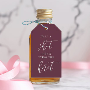 Etiqueta Para Presente Tire um Shot, Ela Está se Casando Despedida de Sol