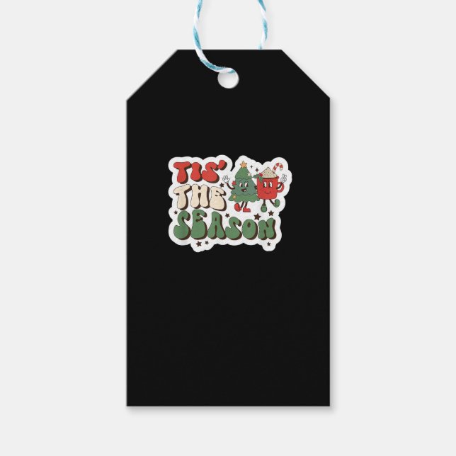 Etiqueta Para Presente Tis Season Retro Funny Sloth (Frente)