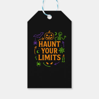 Etiqueta Para Presente Tome Seus Limites De Neon Halloween