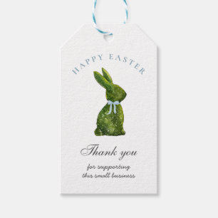 Etiqueta Para Presente Topiere Easter Bunny Florist Páscoa Obrigado etiqu