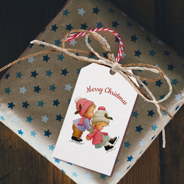 Etiqueta Para Presente Toques de Natal bonitos com etiqueta de presente d (Criador carregado)