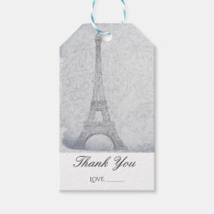 Etiqueta Para Presente Torre Eiffel de Paris Casamento Vintage Favor Chic