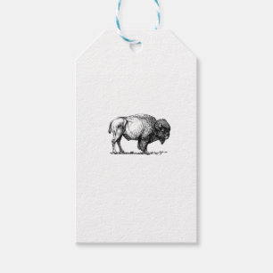 Etiqueta Para Presente touro beefy do búfalo