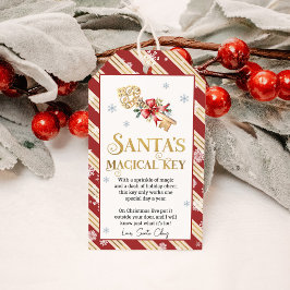 Etiqueta Para Presente Tradição da Véspera de Natal da Chave Magical dos 