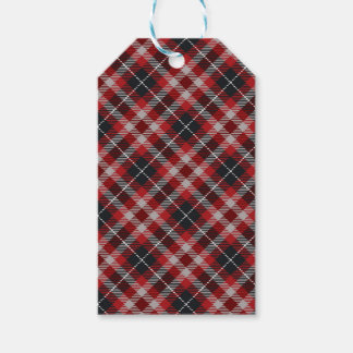 Etiqueta Para Presente Traditional plaid in red and black.