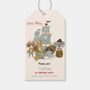 Etiqueta Para Presente Treasure Hunters Pirate Birthday