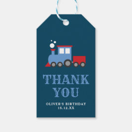 Etiqueta Para Presente Treinar obrigado de aniversário de festa temático