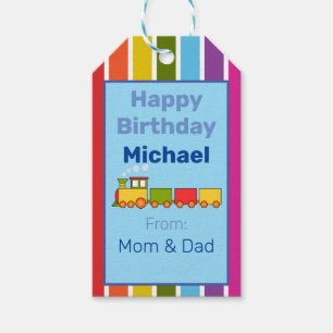 Etiqueta Para Presente Trem de Aniversário Personalizado
