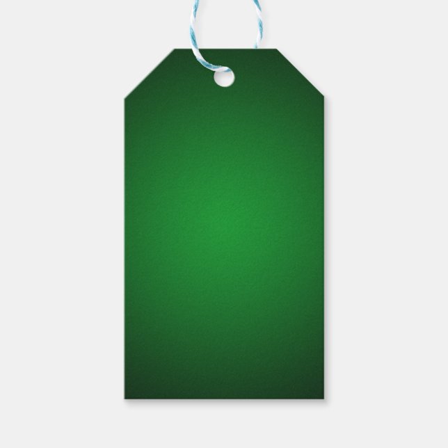 Etiqueta Para Presente Trendy Grainy Green-Black Vignette (Frente)