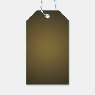 Etiqueta Para Presente Trendy Tan e Black Grainy Vignette