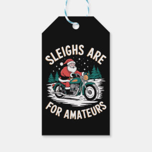 Etiqueta Para Presente Trenós São Para Amadores De Natal Motociclista