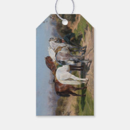 Etiqueta Para Presente Três Cavalos Garanhão (por Rosa Bonheur)