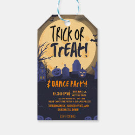 Etiqueta Para Presente Trick or Treat Halloween Dance Party Invitation🎃