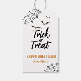 Etiqueta Para Presente Trick ou Treat Halloween Favor Gift tags