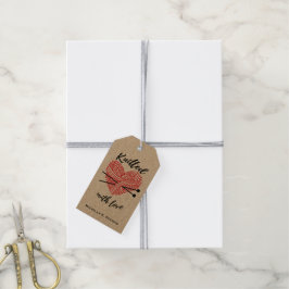 Etiqueta Para Presente Tricô com Amor / Artesanato Feito com Carinho