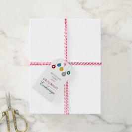 Etiqueta Para Presente Troca de Enfeites de Natal