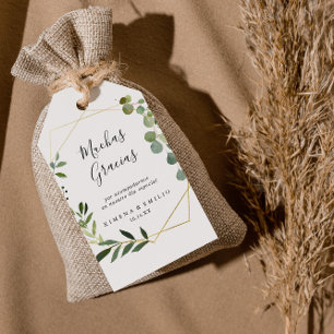 Etiqueta Para Presente Tropical Green Deixa O Casamento Espanhol Obrigado