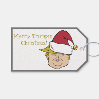 Etiqueta Para Presente Trump Merry Christmas Custom Gift Tags