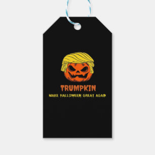 Etiqueta Para Presente Trumpkin Faz Excelente De Halloween De Novo Curto 