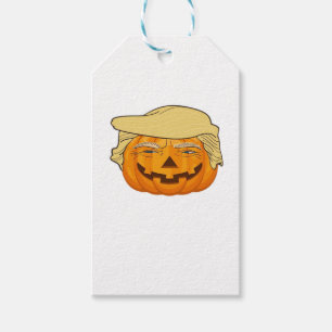 Etiqueta Para Presente Trumpkin Halloween Clássico Engraçado - Slot de Qu