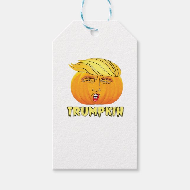 Etiqueta Para Presente Trumpkin - Pumpkin Assustador (Frente)
