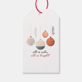 Etiqueta Para Presente Tudo é Calmo Tudo é Bright Natal
