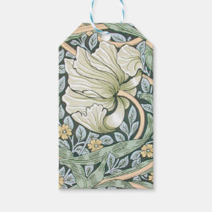 Etiqueta Para Presente Tulipas Pimpernel Arte Botânica William Morris