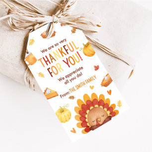 Etiqueta Para Presente Turca Pumpkin Outono Ação de Graças Tags Favoritos