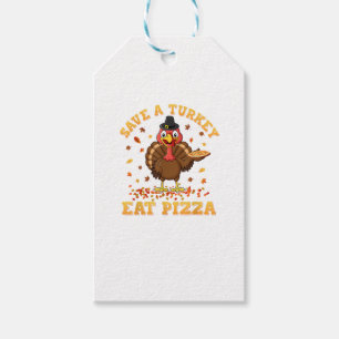 Etiqueta Para Presente TURQUIA COME PIZZA Camisa Adulto Vegan Crianças En