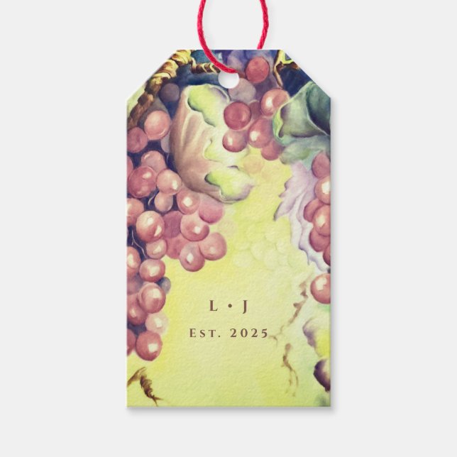 Etiqueta Para Presente Tuscan Rich Red Graphics Cocktail Napkins (Frente)