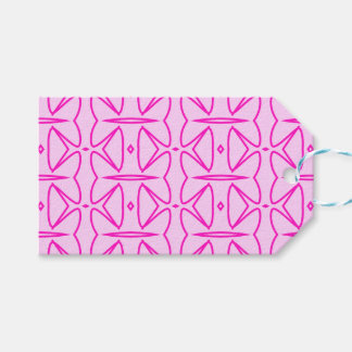 Etiqueta Para Presente Two Toned Pink Pattern Gift Tag