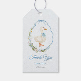 Etiqueta Para Presente Um Bobo pequeno aniversário de ganso Obrigado