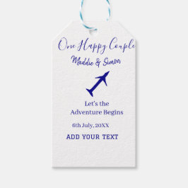 Etiqueta Para Presente Um casal feliz vamos aventura começa casamento co