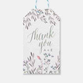 Etiqueta Para Presente Um Casamento De Flor Selvagem Obrigado Tag De Pres